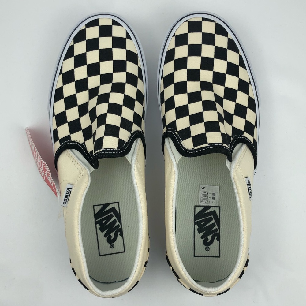 NWT checkerboard slip-on vans!